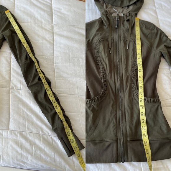 SOLD 💟 LULULEMON Athletic Reversible Dance Studio Jacket III Size 2 Dark Olive - Picture 16 of 16